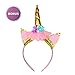 FIG PARTY SUPPLIES Unicorn Themed Party Supplies Kit Serves 16,147 pieces-Perfect For Girls Birthday & First Birthday - Bonus Happy Birthday Banner,Table Cloth & Unicorn Headband