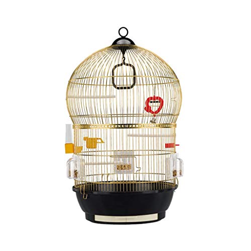 Oversized Parrot Cage Stainless Steel Deluxe Bird Villa Exterior Simple and Stylish High-end Bird Cage (Size : M)