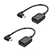 Cable Matters 2-Pack Micro USB OTG Adapter (Micro USB OTG Cable) 6 Inches