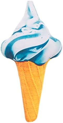 Jutao Cute Ice Cream Cone Pillow Sofe Stuffed Doll Christmas Toy Cushion Blue 20"