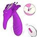 Vibrating Panties Wireless Remote Control Butterfly Vibrator, Wearable G Spot Vibrator for Women,Strong Rechargeable clitorals Stimulator,Panty Vibrator Sex Toy for Women and Couples (Purple)