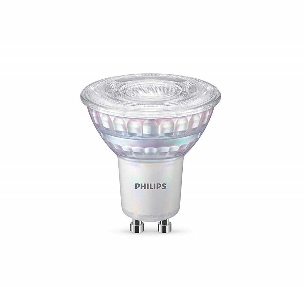 Philips LED Classic Dimmable Light Bulb [GU10 Spot] 50W, White (3000K).