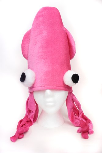 22 Inch Pink Squid Novelty Costume Hat - One Size Fits Most