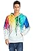 Raisevern Unisex 3D Printed Drawstring Pockets Hoodie Sweatshirts Plus Velvet, Large Melting Paint,2016 Style 01,Large