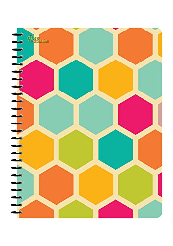 New Generation - Pattern - 1 Subject 70 Sheets 8" x 10.5" wirebound Spiral Notebook , 6 PACK,COLLEGE Ruled , Heavy Duty UV Laminated covers ,3 Hole Punch , 6 Assorted fashionable Notebooks per Pack