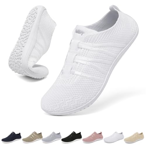 chetoria Barefoot Women's Zero Drop Sneakers Minimalist Men's Barefoot Shoes Lightweight Gym Sneakers Breathable Barefoot Shoes Unisex Sizes 37-45