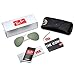 Ray-Ban Men's Aviator 3025 Sunglasses Gold Frame/Green G-15xlt Lens- 55mm