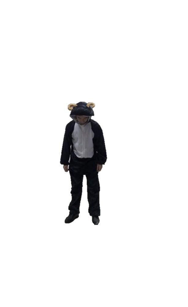 Matissa Adult Animal costumes Unisex Pajamas Fancy Dress outfit Cosplay Onesies (Black Goat)