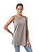 SIORO Womens Tunic Tops Sleeveless Casual Top Flowy Tank Loose Fit Swing T-Shirt Summer Solid