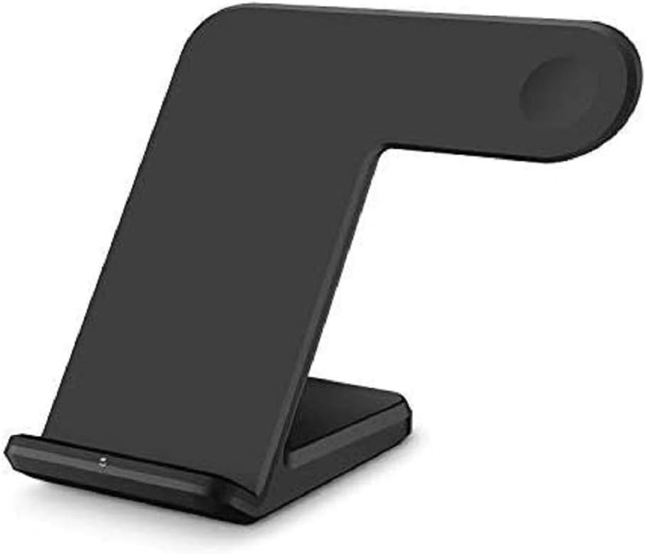 DBigness Multifunction 2 in 1 QI Standard Wireless Fast Charge Dock, iWatch Charging Stand Holder Charger Station for iPhone X XS Max 8 8Plus, Samsung S9,Note8,Galaxy S8,S7,S7 edge, S6 edge+,Note 5