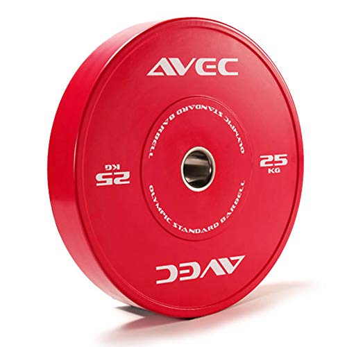 1-Pair-Competition-Rubber-Bumper-Plates-2-inch-Olympic-Weights-Plates-Professional-Strength-Training-Weightlifting-Plates-with-Color-Coded