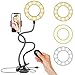 Selfie Ring Light, Upgraded Ring Light with Wireless Remote and Cell Phone Holder Stand for Live Stream/Makeup, LED Camera Light 3 Light Modes 10-Level Brightness 360° Rotating for iPhone and Android