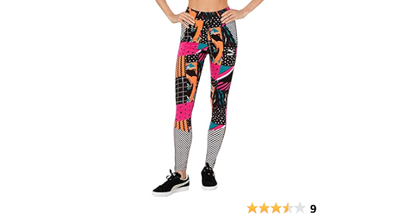 Print Leggings, Cotton Black/AOP 