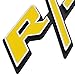 zorratin Special Chrome Trim Yellow R/T RT Side Fender Trunk Emblem Badge w/ Sticker for Dodge Challenger Charger Avenger SRT