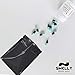 Smell Proof Bags (25 Pack) - Resealable Heat Sealable Ziplock Mylar Bag - 4x6 Inch Durable Reusable Sample Foil Bag - FDA Approved Snack Food Sample Sized Tear Resistant Pouch by Smelly Guard Bags (Black)