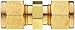 Parker CPI 4-4 HBZ-B Brass Compression Tube Fitting, Union, 1/4