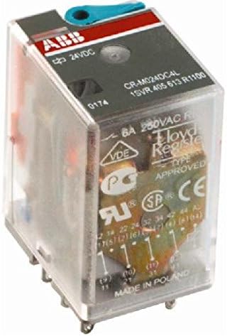 ABB Entrelec 1SVR405611R0100 General Purpose Relay, 8 Blade, DPDT, 24V AC