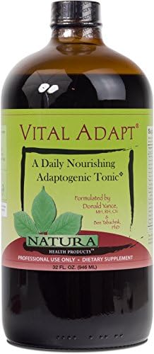 Natura Health Products - Vital Adapt - Herbal tonic nourishes adrenal function, improves energy and stress protection - 32 Fluid Ounces