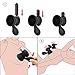 Nipple Sucking Vibrator-Pelepas Medical Silicone Quiet Powerful Vibrating Bullet Breast Nipples Suction Pump Clitoral Massager Teasers Sex Toys Suitable for Both Sexes (Black)