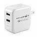 Qualcomm Quick Charge Wall Charger, BlitzWolf Qualcomm QC 3.0 30W 2.4A Dual USB Port Travel Charger With Power3S Tech for Xiaomi5, LG G5, HP Elite x3, HTC 10, Asus ZenFone 3, LeEco Le MAX 2(White)