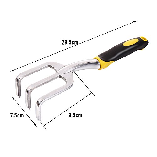 image for NUZAMAS Garden Tools Set of 5 Including Trowel, Transplanter, Cultivat