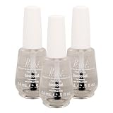 LOT 3 Poshe Super Fast Drying Basecoat Nail Manicure Care Protect Gloss 0.5 Oz