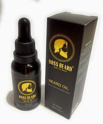 BOSS BEARD premium unscented beard oil 30ml for beard growth and moisturizing