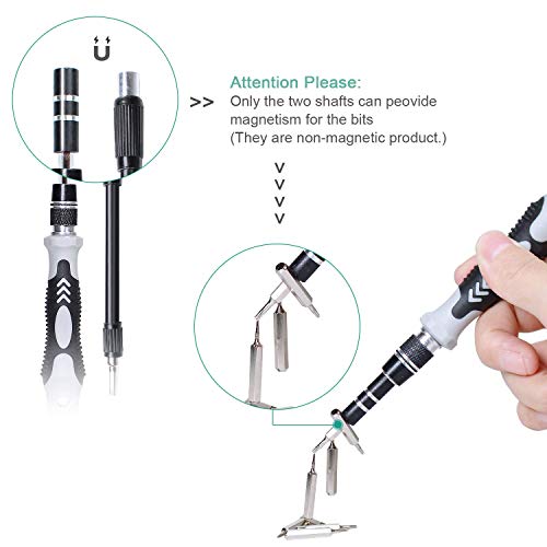 Gocheer Mini Precision Screwdriver Set, 115 in 1 Magnetic Screwdriver Bit Set with Case for iPhone, Computer, PC, Watch, Glasses, Electronics, Mini DIY Hand Work Repair Tools