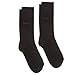 Hugo Boss Men's 2 Pair Plain 75% Cotton Socks 8.5-11 Men's Black