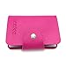 Credit Card Holder Wallet for Women Men - 24 Card Slots (Rose Red)