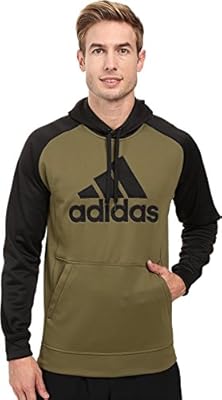 adidas men's team issue fleece logo pullover hoodie