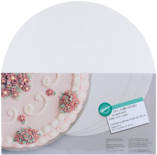 Cake Boards-14 Round White 6/Pkg
