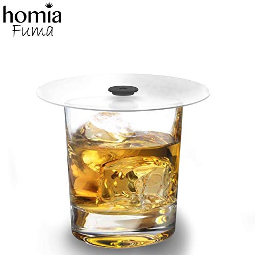 homia Cup Cover Smoking Gun Accessories, Disk lid for Cocktail Smoker - Cold Smoke for Drinks, 4,7 in (12cm)