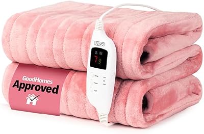 LIVIVO Electric Heated Blanket 160x130cm Ultra Soft Fleece 9 Heat Settings