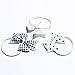 KOONY Baby Girls Hair Bow Elastic Ties Ponytail Holders Hair Bands 16pc (White)