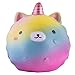 Anboor 4.3 Inches Squishies Unicorn Panda Jumbo Slow Rising Kawaii Scented Soft Colorful Animal Squishies Toys Color Random,1 Pcs