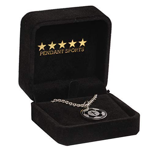 Pendant-Sports-Prayer-Necklace-Crafted-in-Stainless-Steel-with-Luke-137-on-The-Back-Nicely-Presented-in-a-Black-Velvet-Jewelry-Box-Available-in-Baseball-Football-Hockey-Racing-Soccer-Volleyball