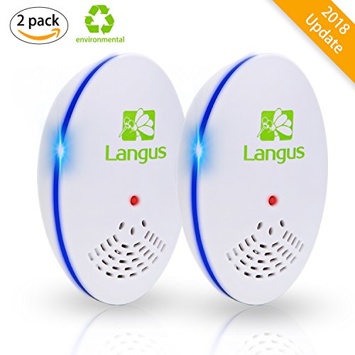 Ultrasonic Pest Repeller (2-Pack) – Electronic & Ultrasound, Indoor Plug-In Repellent,Easiest Way TO Reject Rodent,Bed Bug，Mosquito,Fly Cockroach,Spider ,Rat,Home Animal No Kill Plug In[2018 UPGRADED]