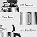 Electric Kettle, Gevi 1 Liter Stainless Steel Small Cordless Tea Kettle, Hot Water Boiler with 1500W Strix Control