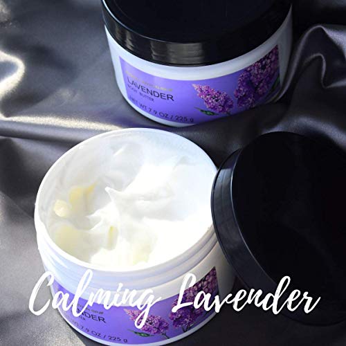 Green Canyon Spa Lavender Body Butter Pack of 2 x 7.9 oz Christmas Gift Set for Women & Men, Hydrating Nourishing Moisturizing Body Lotion for Dry & Sensitive Skin