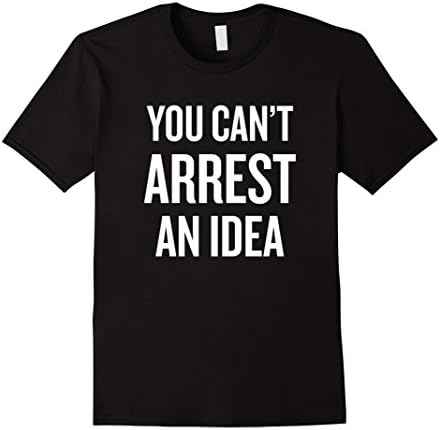 Mens You Can't Arrest An Idea Anonymous Protest Shirt 3XL Black