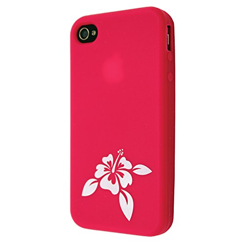 Cbus Wireless Pink Soft Silicone Rubber Case / Skin / Cover for Apple iPhone 4S / 4