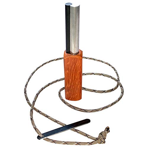 Fire Fast Kamper Lanyard. Euro Fire Steel Ferro Rod and Magnesium