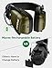 Mpow Electronic Shooting Earmuffs, Rechargeable Ear muffs 30Hrs Playtime, NRR 22dB Ear Muffs Noise Reduction Sound Amplification, Hearing Protection for Shooting, Hunting, Mowing, Woodworking- Green