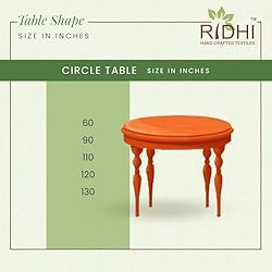 Ridhi Round Tablecloth - Hand Block Print