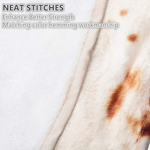 Novelty Burrito Tortilla Blankets Realistic Fuzzy Funny Food Burritos