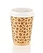 MyHomeIdeas Double Wall Kraft Paper Coffee Cups with Lids - Insulated Hot Paper Cup With 100% Leakproof Lids - 12 Oz / 50 Count - No Soaking or Smells - No Sleeves Needed - For Tea, Cappuccino, Latte