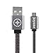 Micro USB Cable, JOYONE 3-Pack 3.3ft/1m High Speed Flat Nylon Braided Charging/Sync Data Durable USB Cable for Android, Samsung, Nokia, HTC and More, 3 Colors (Pink, Gray, Green)
