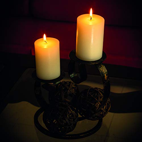 Simply Soson 3 x 6 Inch Purple Unscented Pillar Candle