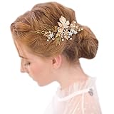 FAYBOX Vintage Gold Twig Hair Clips Bridal Headpiece Wedding Accessories